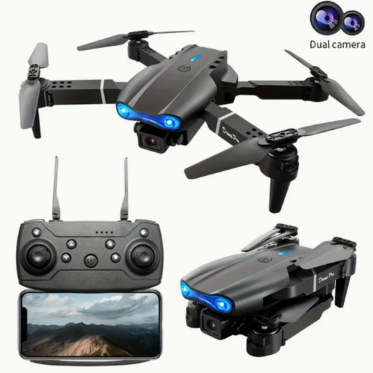 Drone E99 Remote Control Pro, Easy Maneuvering Quadcopter, High Definition, Dual Camera